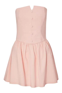 Quiz Summer Clothes|Holiday>Baby Pink Bandeau Mini Dress