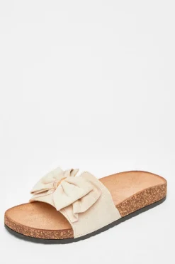 Quiz Sandals|Holiday Shoes>Bow Flat Sandals