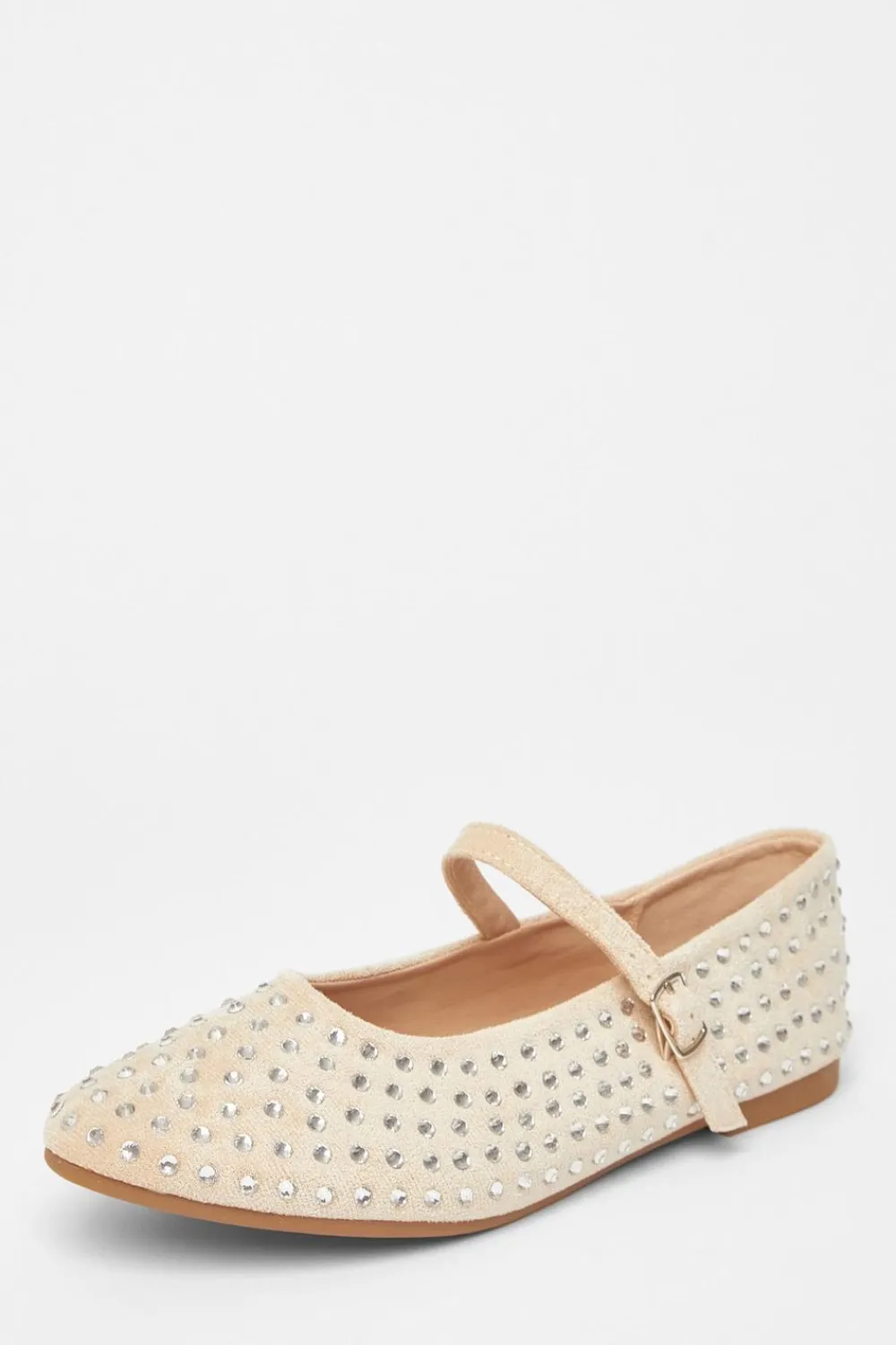 Quiz Pumps|Flats>Diamante Ballet Pumps