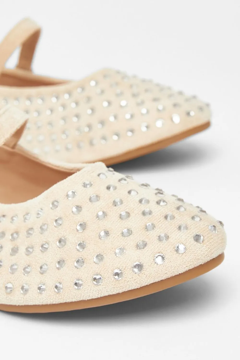 Quiz Pumps|Flats>Diamante Ballet Pumps
