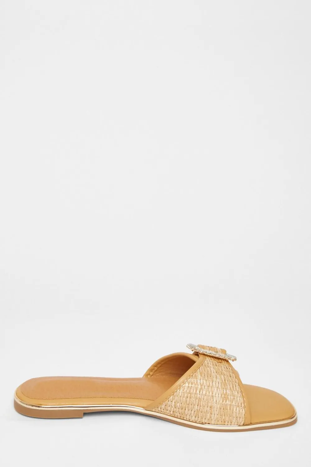 Quiz Sandals|Holiday Shoes>Diamante Buckle Flat Sandals