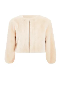 Quiz Occasion Cover-Ups|Capes & Ponchos>Faux Fur Crop Sleeve Cape