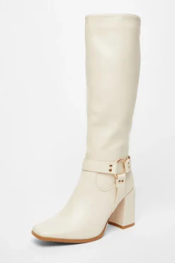 Quiz Boots>Faux Leather Knee High Boots