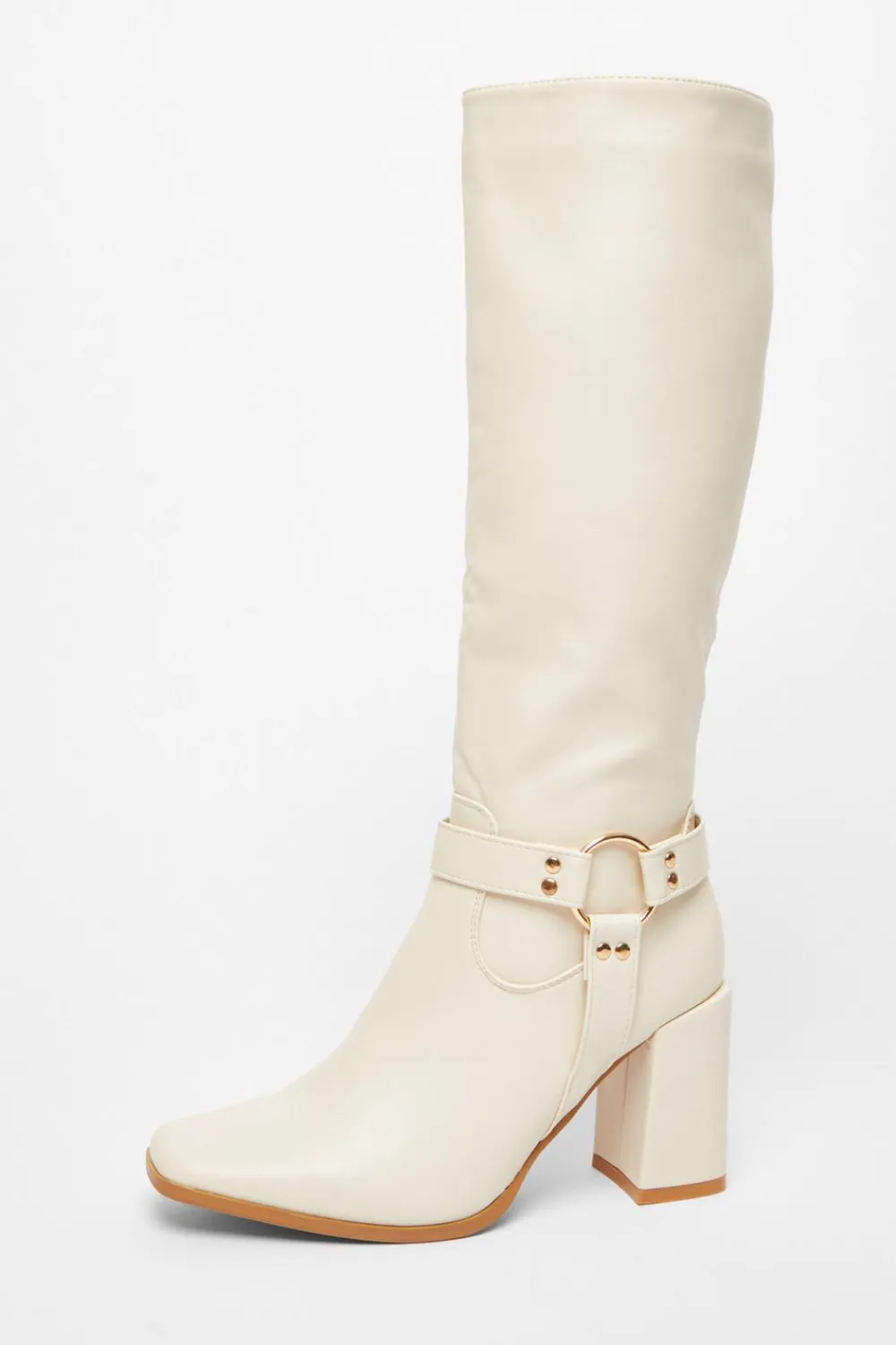 Quiz Boots>Faux Leather Knee High Boots
