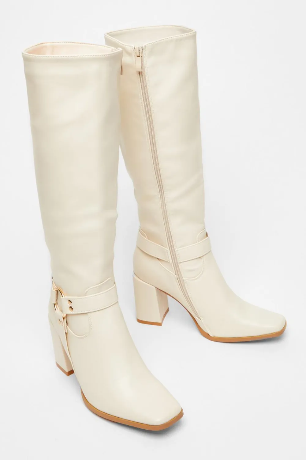 Quiz Boots>Faux Leather Knee High Boots