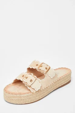 Quiz Sandals|Holiday Shoes>Scallop Flatform Sandals