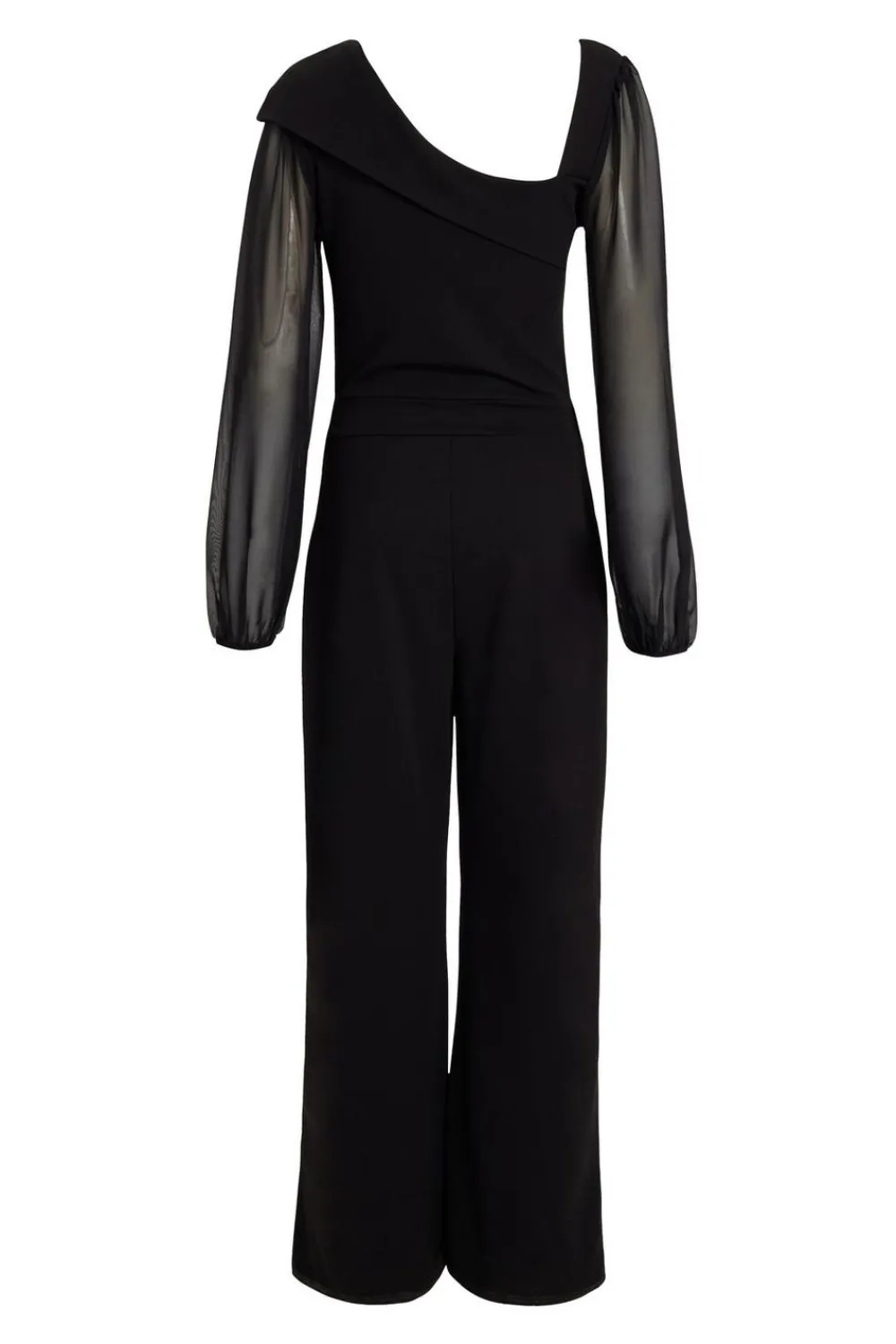Quiz Occasion Jumpsuits|Going Out Jumpsuits>Black Asymmetric Buckle Detail Jumpsuit