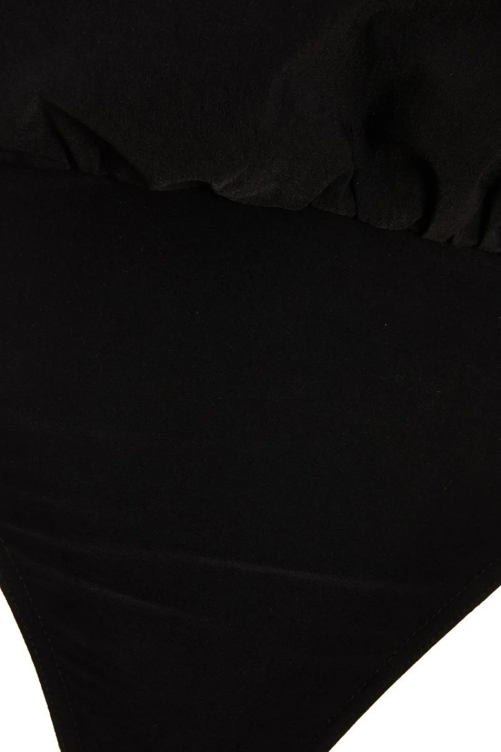 Quiz Going Out Tops|Day Tops>Black Bandeau Puffball Bodysuit