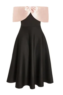 Quiz Prom & Ball|Occasion Accessories>Black Bardot Midi Skater Dress