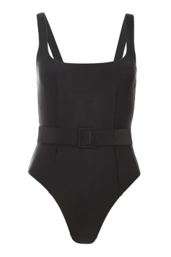 Quiz Holiday Accessories|Holiday>Black Belt Swimsuit