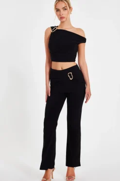 Quiz Trousers|Summer Clothes>Buckle Detail Trousers