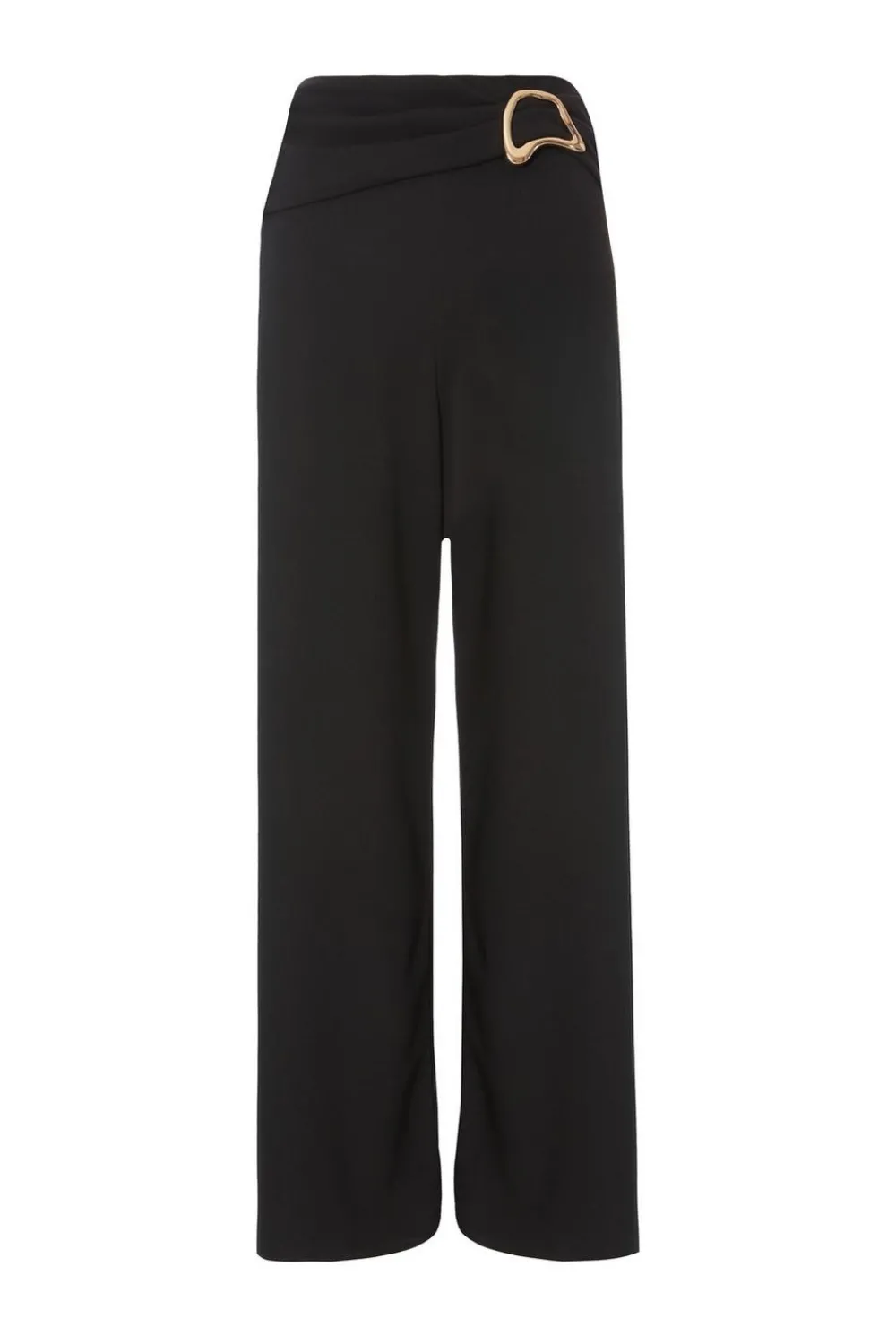 Quiz Workwear|Going Out>Black Buckle Palazzo Trousers