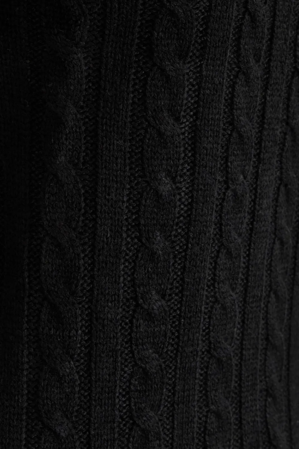 Quiz Workwear|Schoolwear>Black Cable Knit Crop Jumper