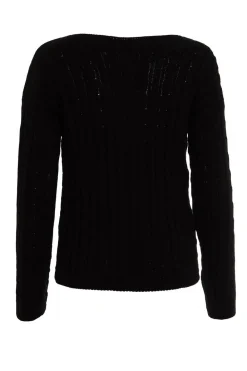 Quiz Tops|Schoolwear>Black Cable Knit Jumper