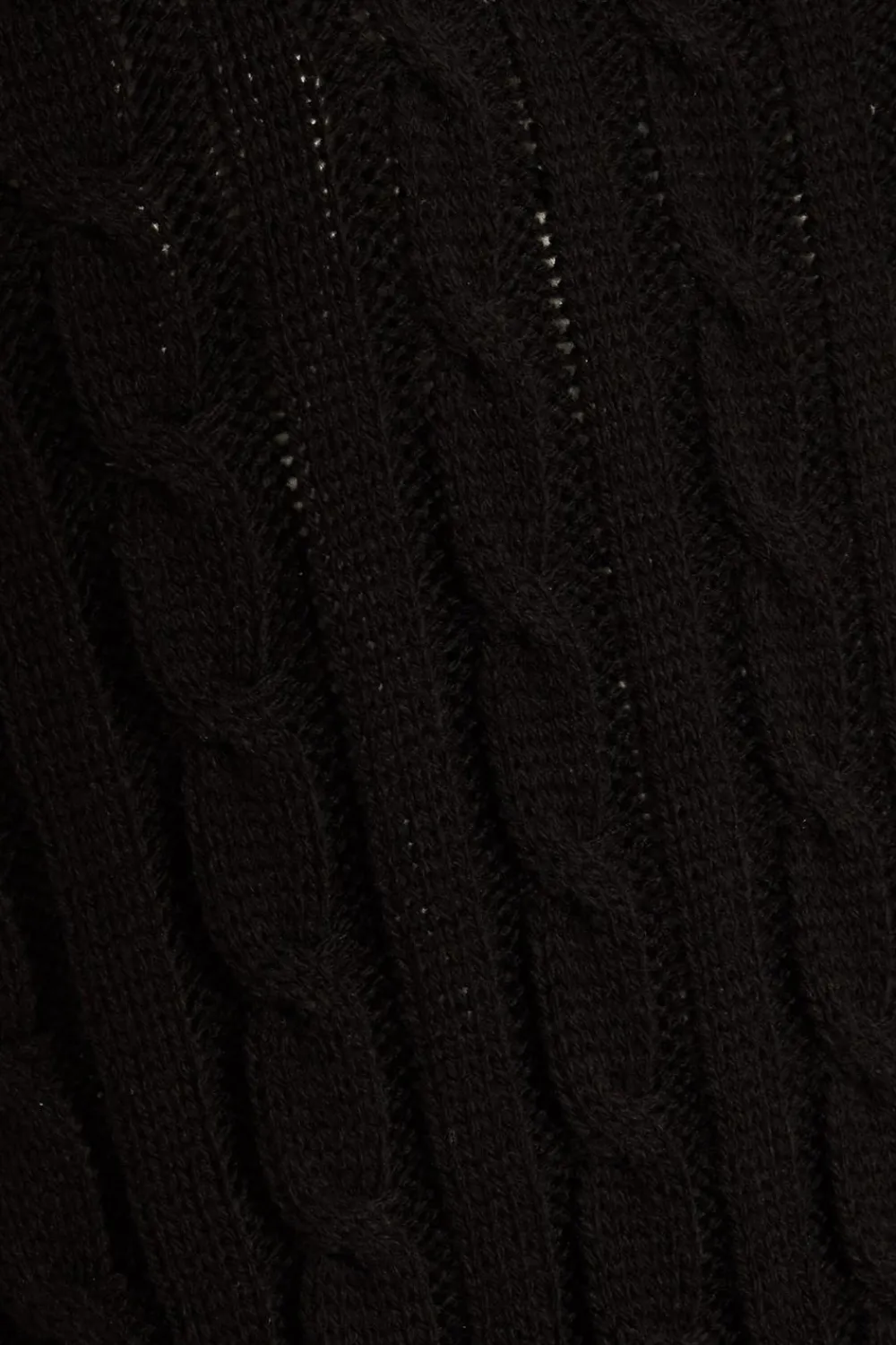 Quiz Workwear|Tops>Black Cable Knit Tank Top