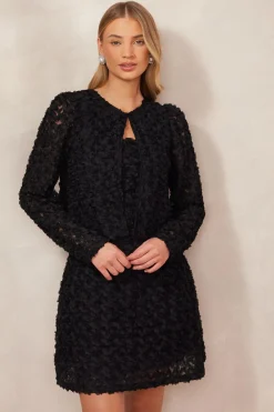 Quiz Day At The Races|Christening Guest>Chiffon Floral Cropped Jacket