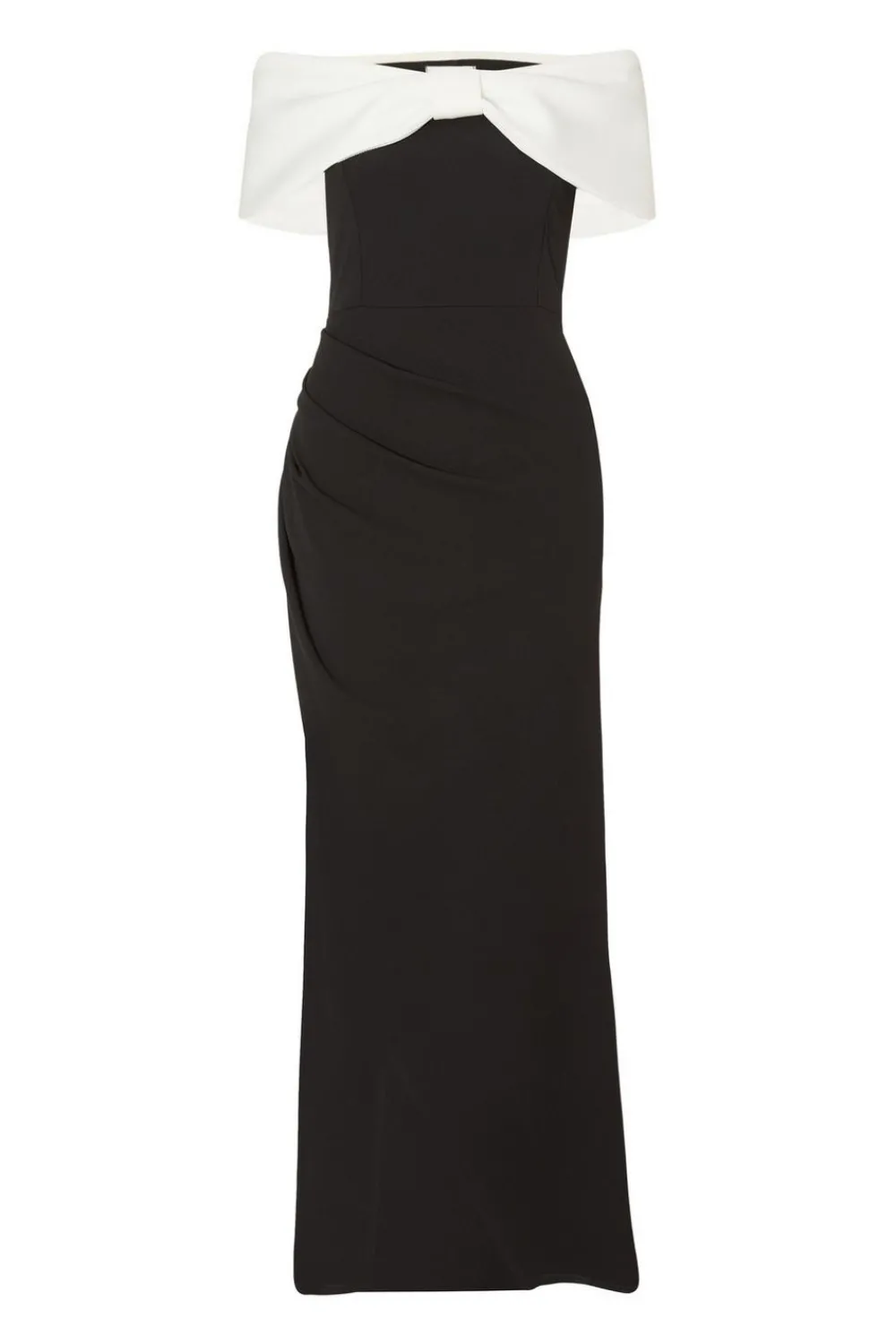 Quiz Prom Dresses|Prom & Ball>Black Contrast Bardot Maxi Dress