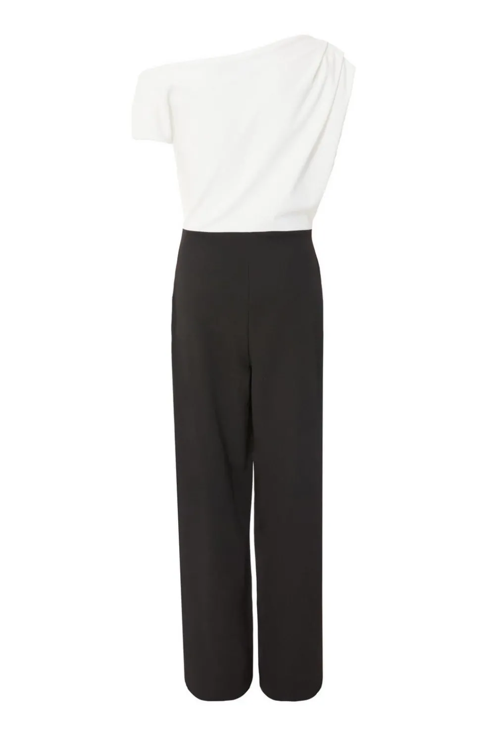 Quiz Occasion Jumpsuits|Going Out Jumpsuits>Black Contrast Palazzo Jumpsuit