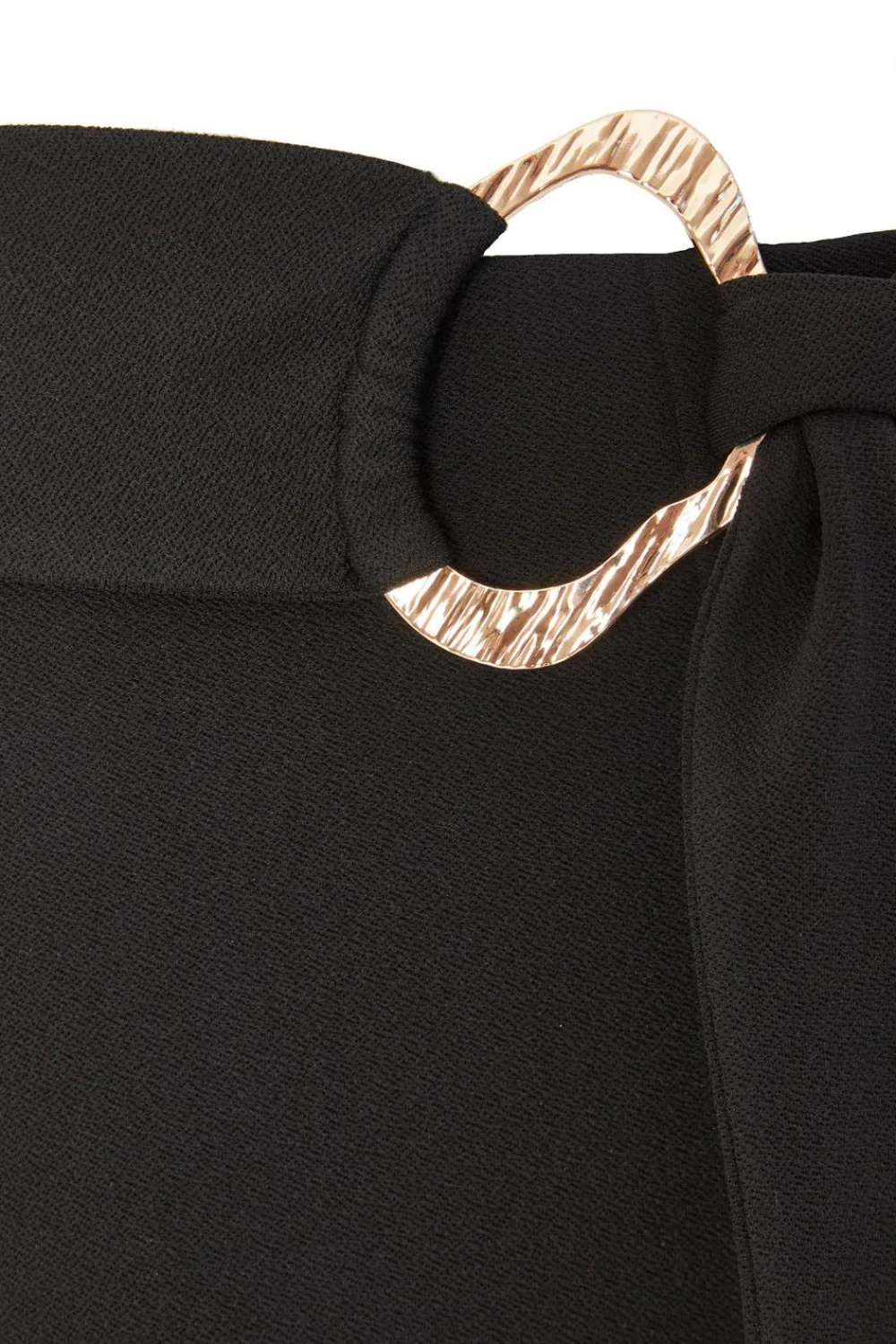 Quiz Occasion Jumpsuits|Going Out Jumpsuits>Black Contrast Palazzo Jumpsuit