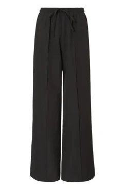 Quiz Workwear|Trousers>Black Contrast Striped Trousers
