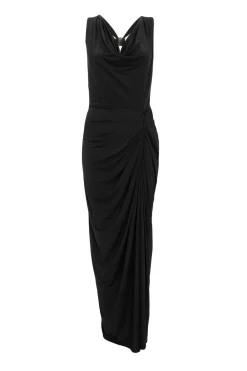 Quiz Going Out|Occasion Dresses>Black Cowl Neck Midaxi Dress