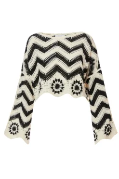 Quiz Summer Tops|Day Tops>Crochet Scalloped Top