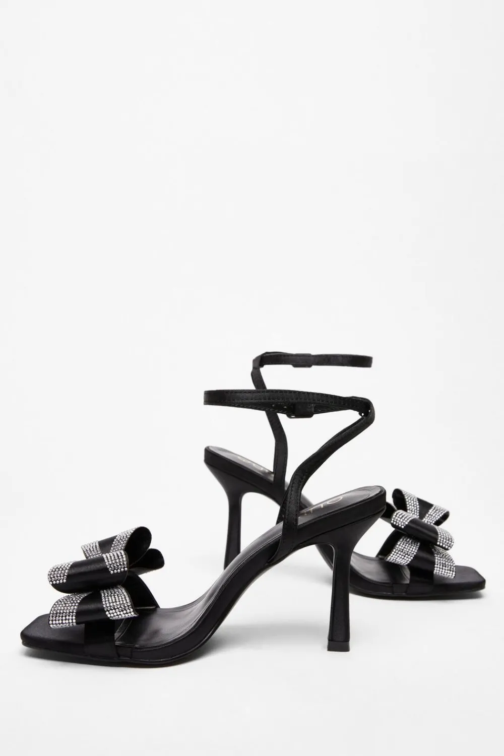 Quiz Sandals|Occasion Shoes>Diamante Bow Heels