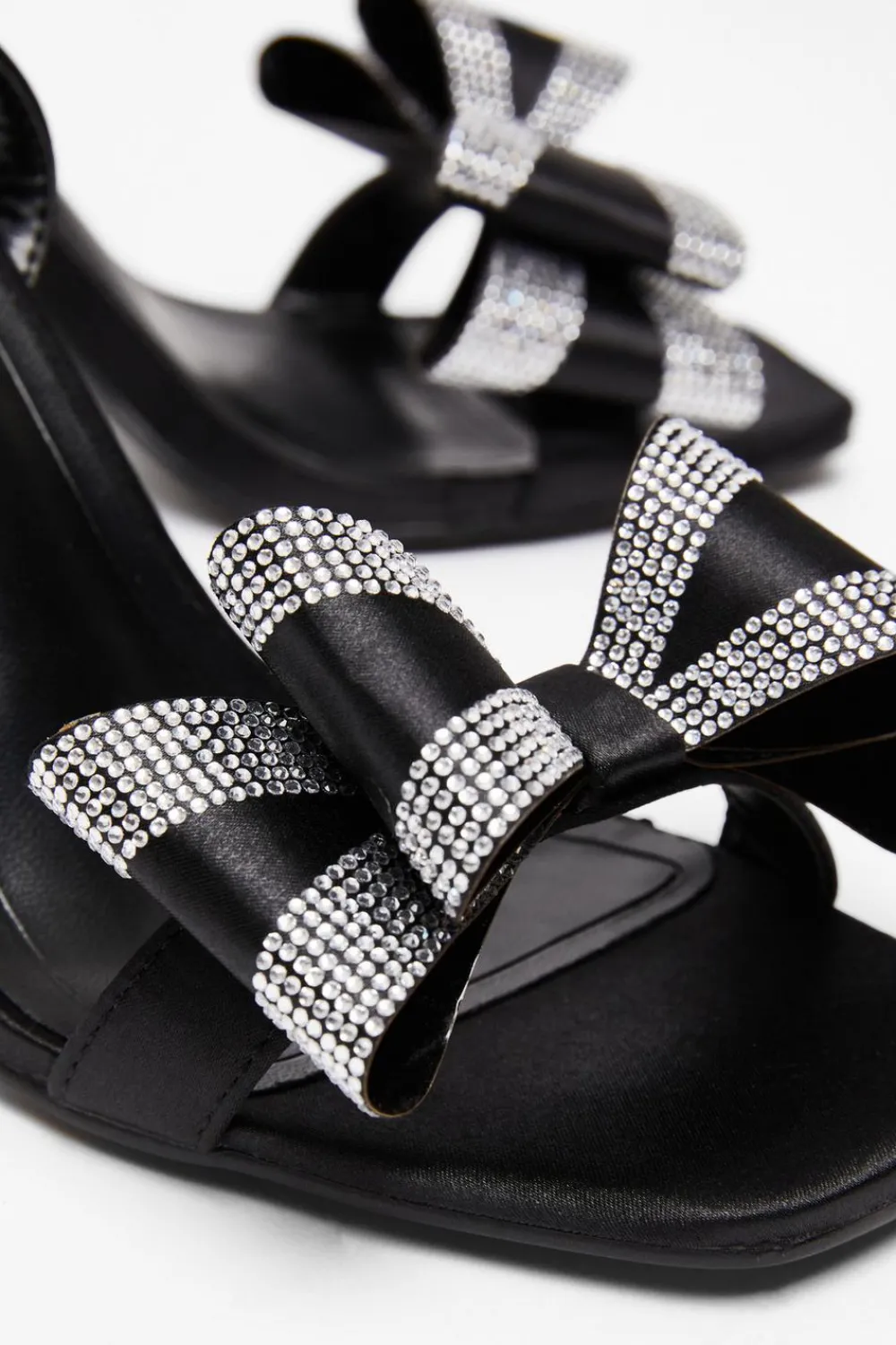 Quiz Sandals|Occasion Shoes>Diamante Bow Heels