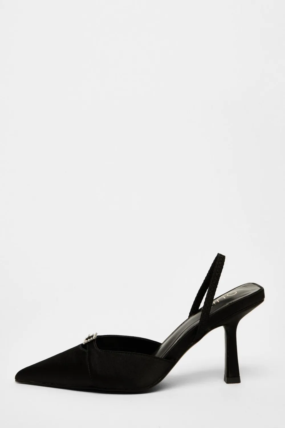 Quiz Occasion Shoes|Heels>Diamante Buckle Court Heels