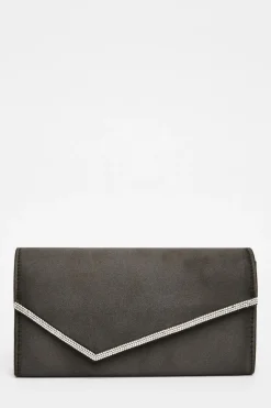Quiz Wedding Accessories|Bags>Black Diamante Clutch