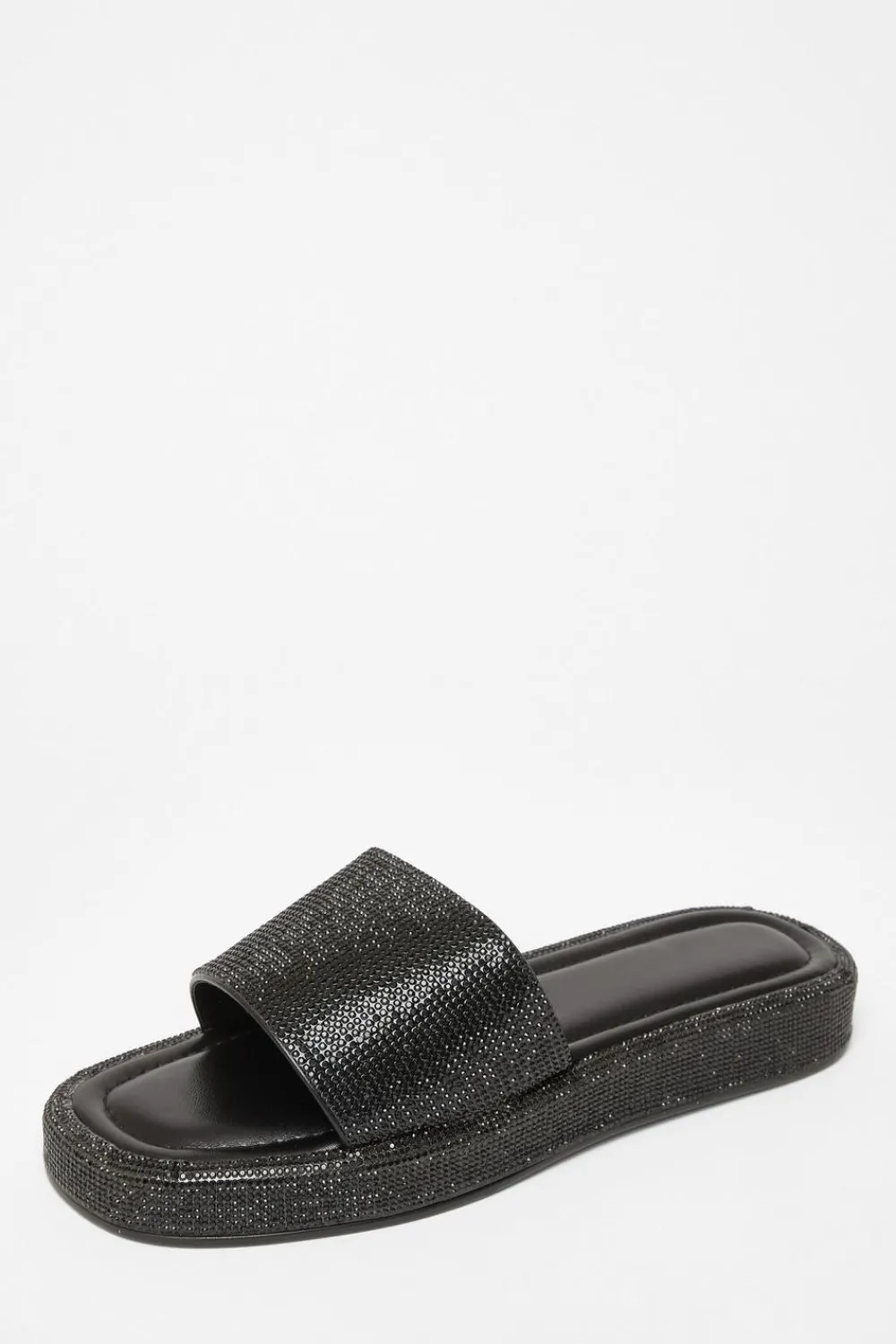 Quiz Sandals|Holiday Shoes>Diamante Flat Sandals