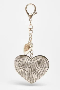Quiz Bags>Diamante Heart Bag Charm