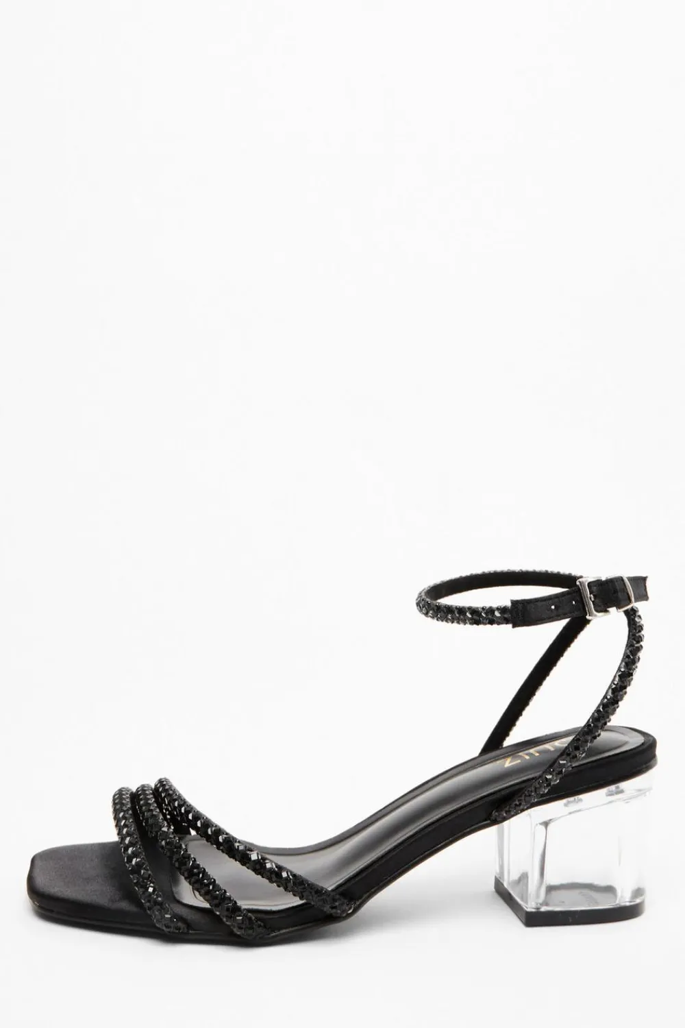 Quiz Sandals|Occasion Shoes>Diamante Strap Low Heel Sandals