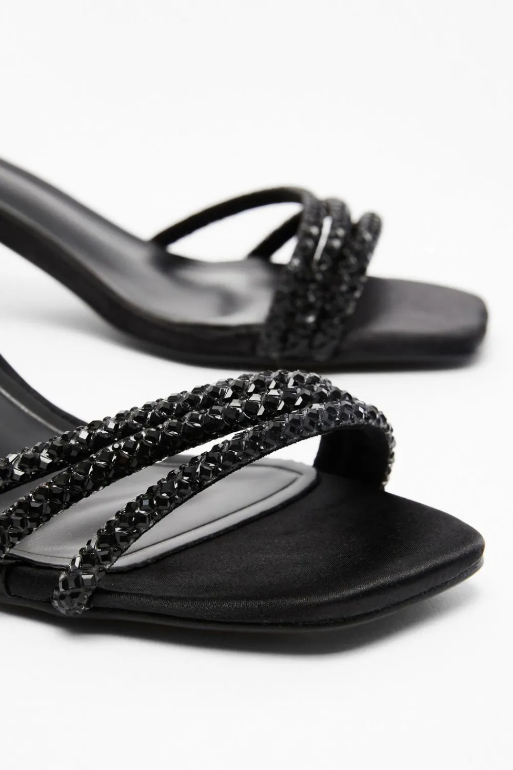 Quiz Sandals|Occasion Shoes>Diamante Strap Low Heel Sandals