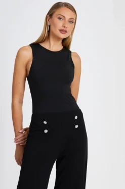 Quiz Going Out Tops|Day Tops>Diamante Trim Bodysuit