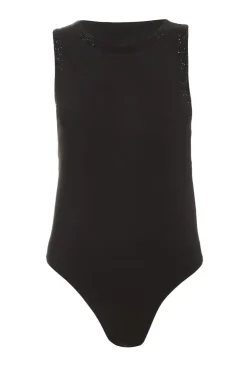 Quiz Going Out Tops|Day Tops>Diamante Trim Bodysuit