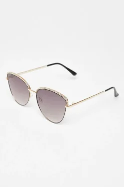 Quiz Holiday Accessories>Diamante Trim Sunglasses
