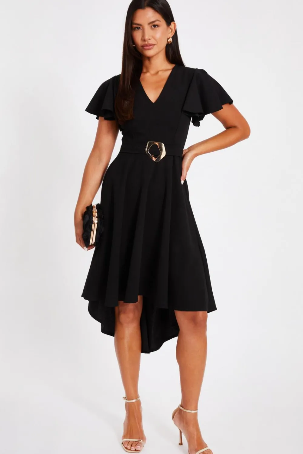 Quiz Day At The Races|Christening Guest>Dip Hem Midi Dress