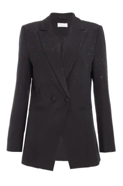 Quiz Christening Guest|Jackets & Coats>Black Embellished Blazer