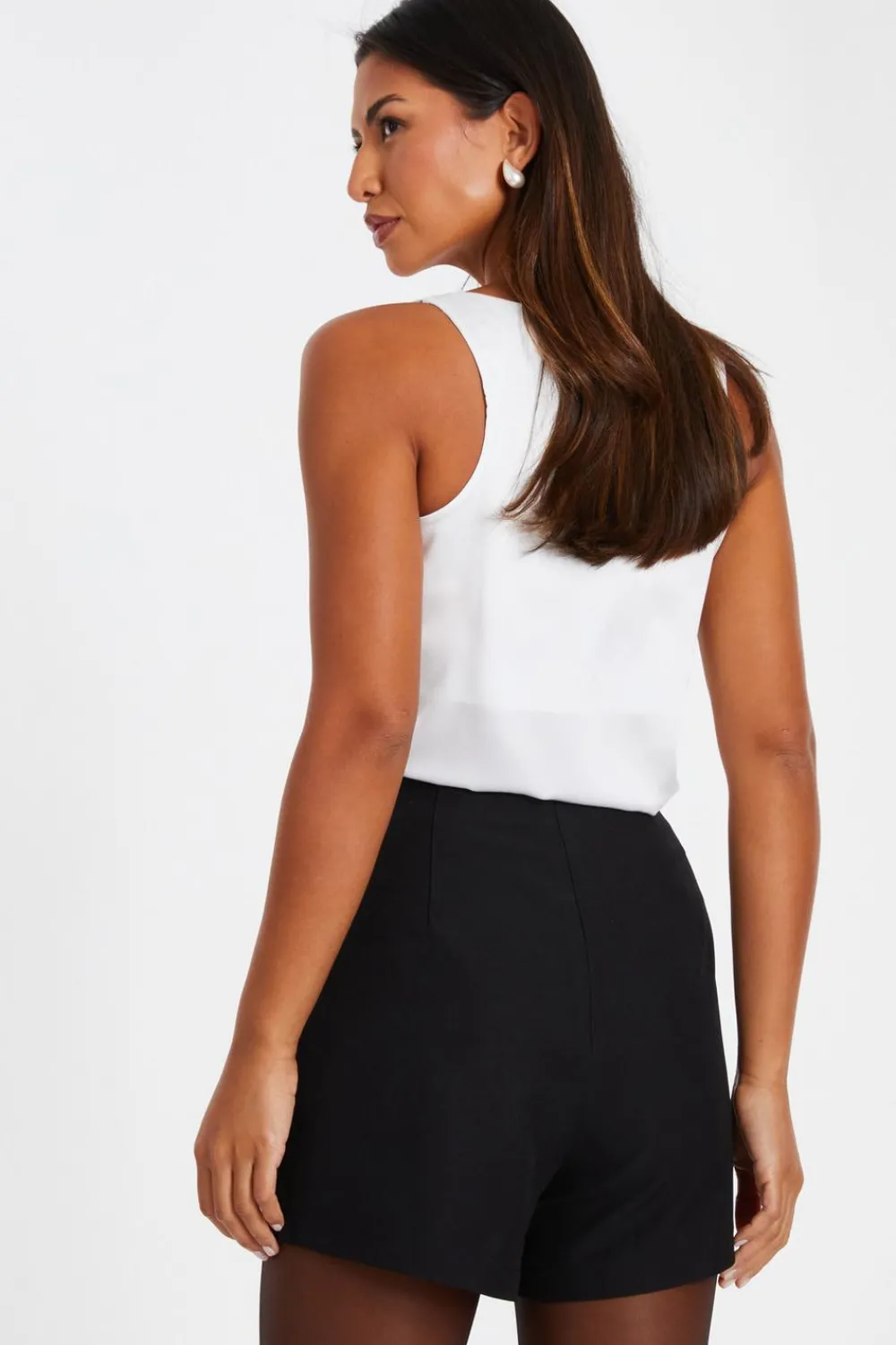Quiz Skirts|Co-Ords>Black Embellished Skort