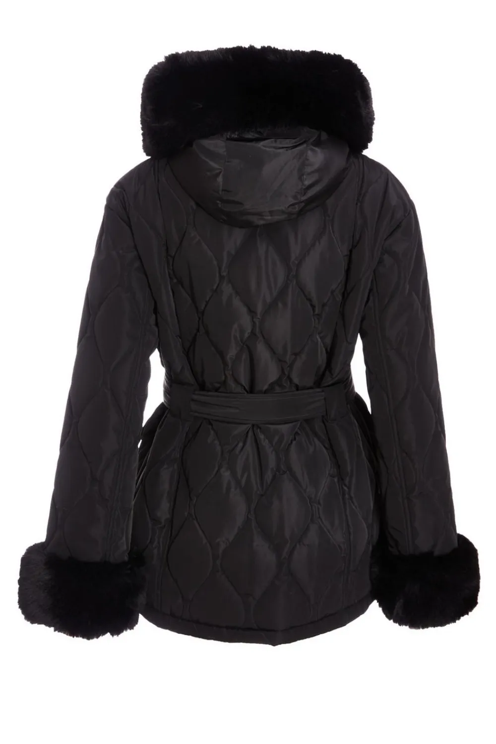 Quiz Jackets & Coats|Casual Clothing>Faux Fur Trim Jacket