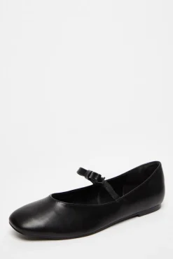 Quiz Pumps|Flats>Black Faux Leather Bow Pumps