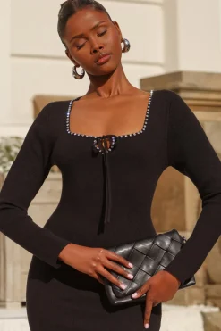 Quiz Holiday Accessories|Bags>Black Faux Leather Cross Body Bag