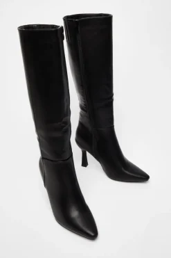 Quiz Boots>Faux Leather Knee High Boots