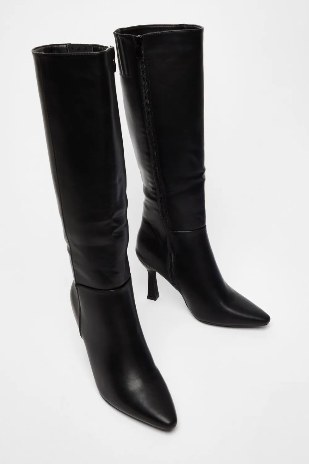 Quiz Boots>Faux Leather Knee High Boots