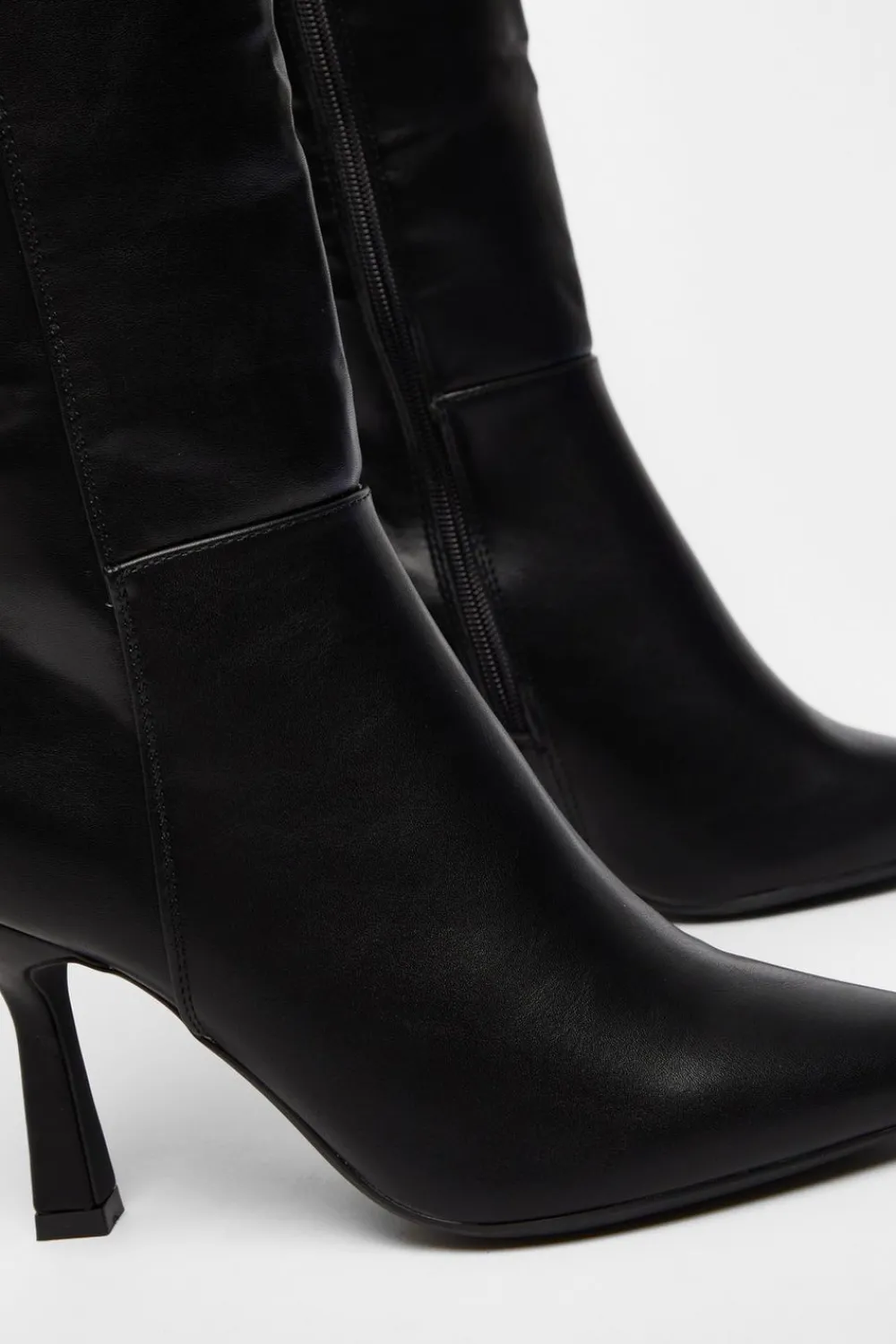 Quiz Boots>Faux Leather Knee High Boots