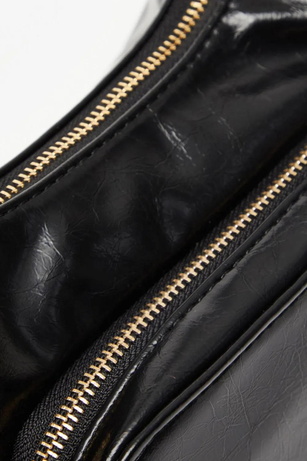 Quiz Bags>Faux Leather Shoulder Bag