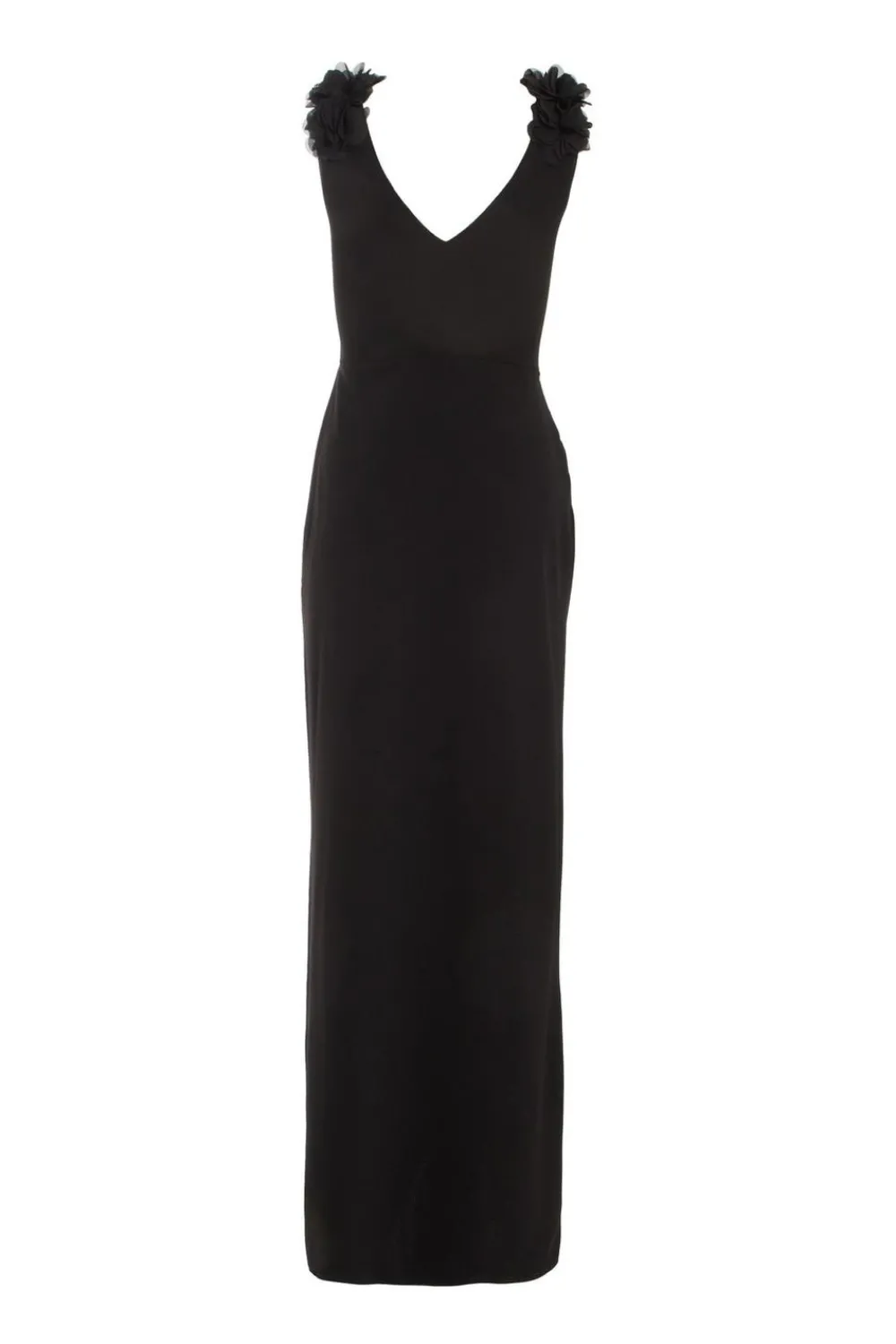 Quiz Wrap Dresses|Wedding Guest Dresses>Black Floral Strap Maxi Wrap Dress