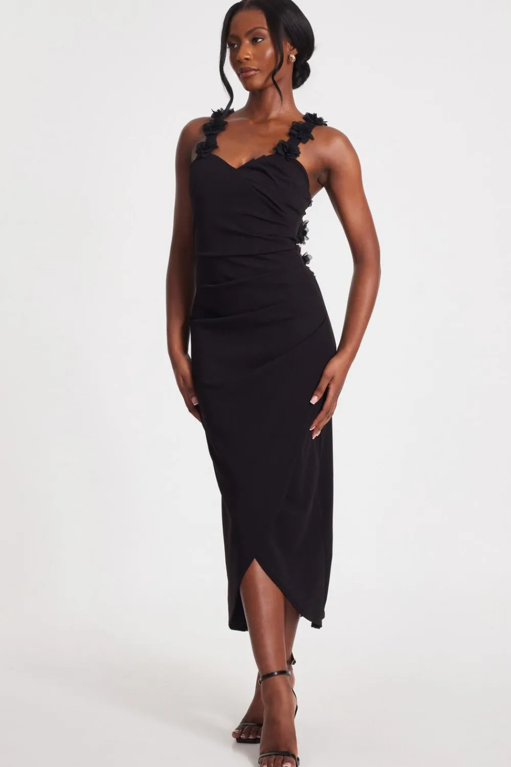 Quiz Day At The Races|Christening Guest>Floral Trim Midaxi Dress