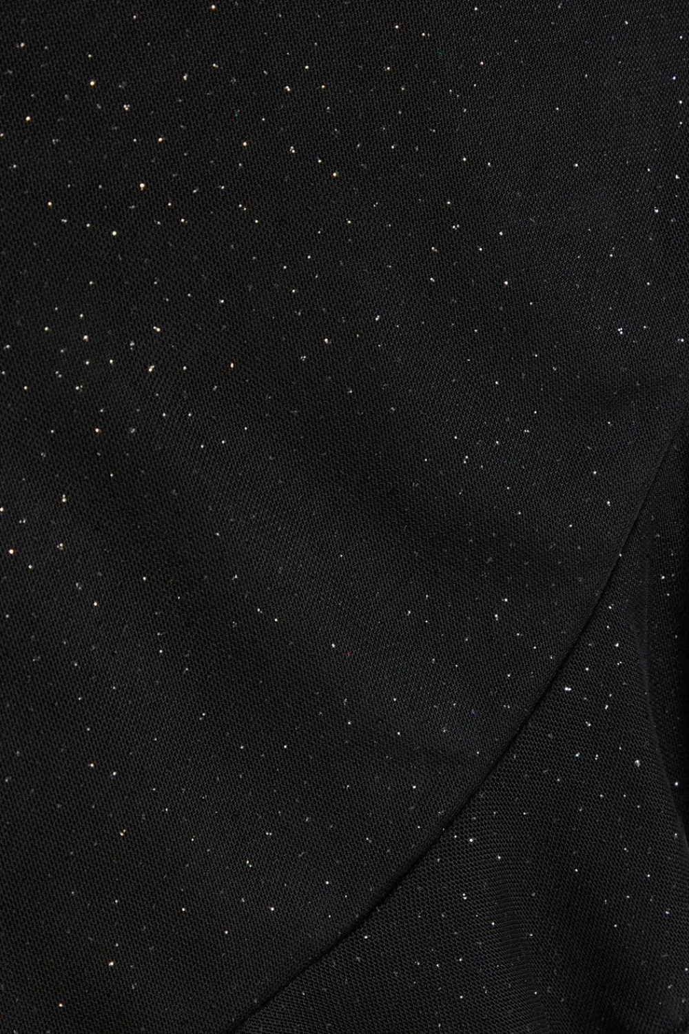 Quiz Playsuits|Playsuits>Black Glitter Mesh Skort Playsuit